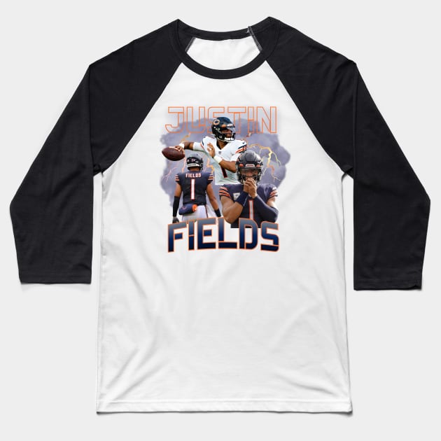 Bears QB Justin Fields Baseball T-Shirt by tzachjack